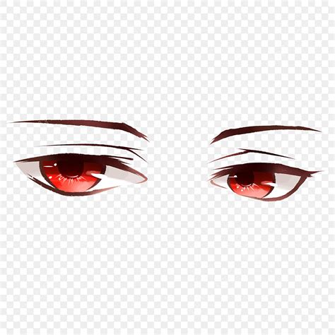 anime red eyes|red anime eyes transparent.